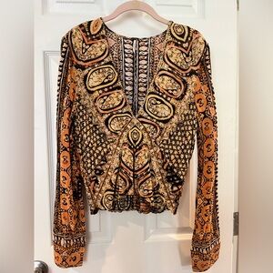 Free People Wild And Free Blouse